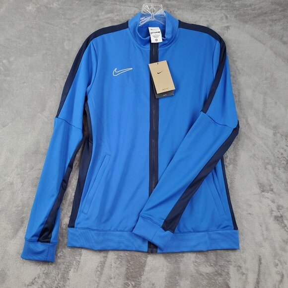 Nike Womens Academy Track Jacket Medium Royal Blue Dri-FIT Soccer DR1686-463 - Picture 1 of 10